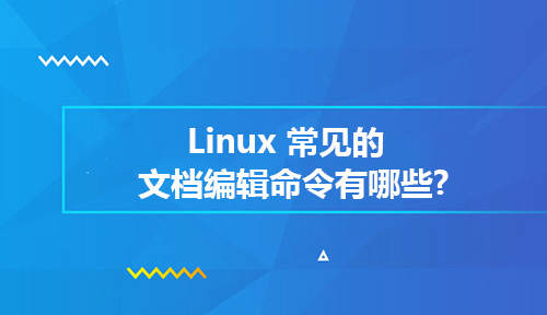 Linux 常见的文档编辑命令有哪些?