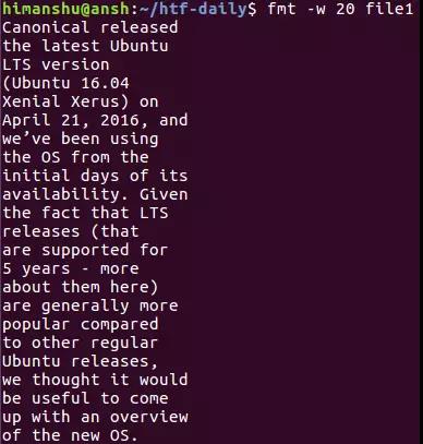 Linux 的 fmt 命令用法与案例